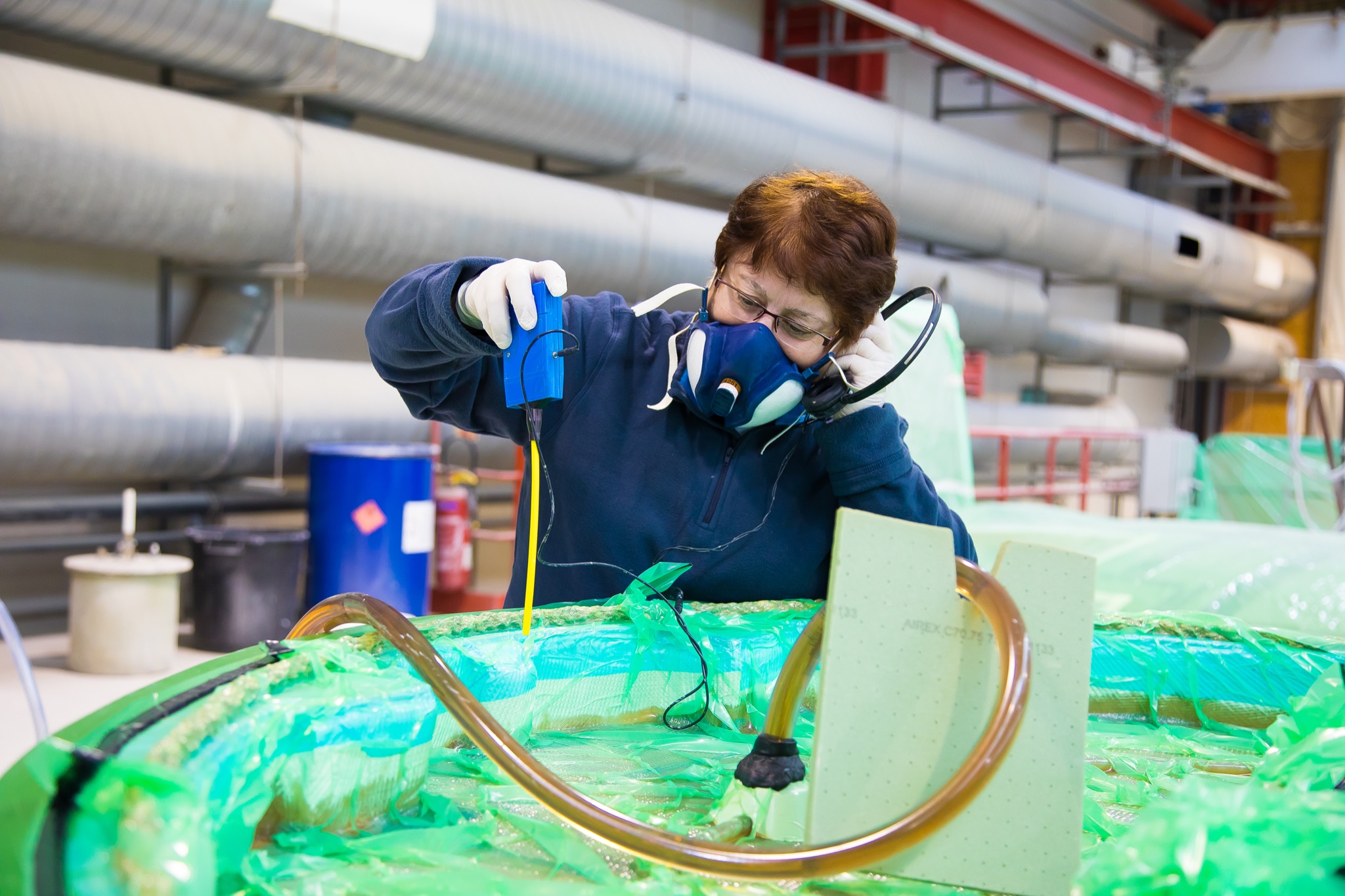 Arbeit am Infusionsaufbau
